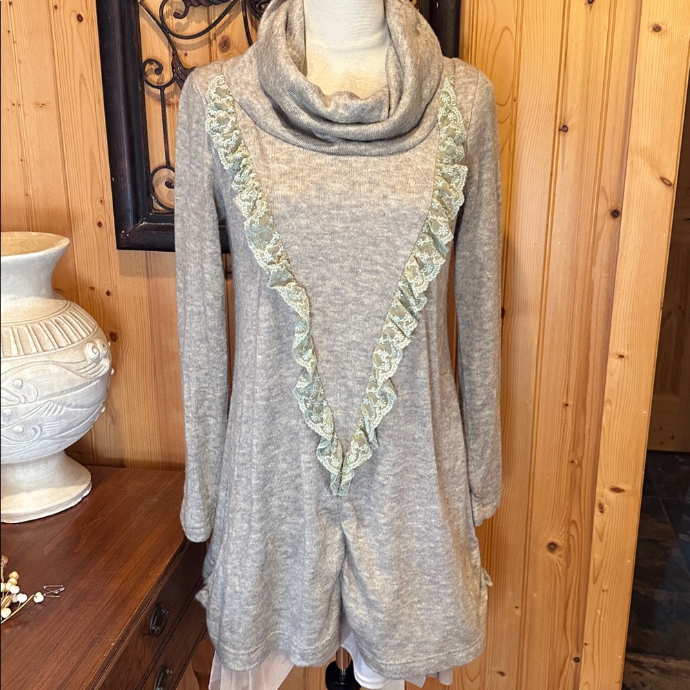 A'Reve Light Tan Knit Sweater
